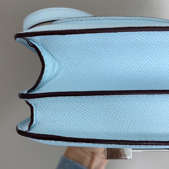 SOLD Mini Constance 18 Bleu Brume Epson Hermès bag - Picture 12 of 15